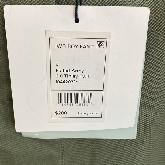 Theory IWG Boy Pant Faded Army Twill - Picture 7 of 10